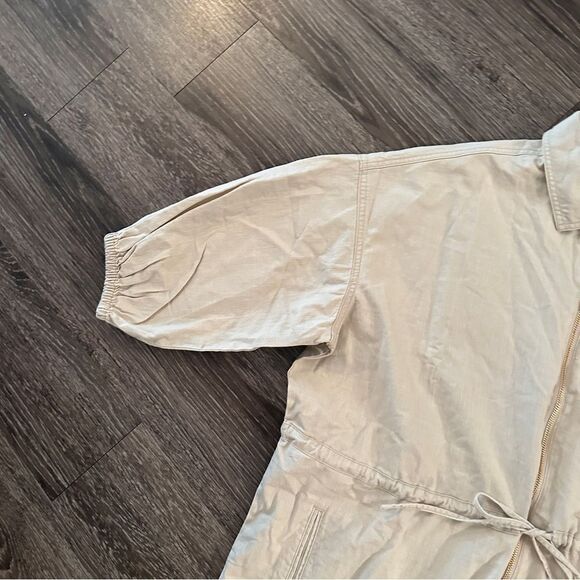 J. Crew Cinched zip-up dress in drapey cotton New - Picture 2 of 8